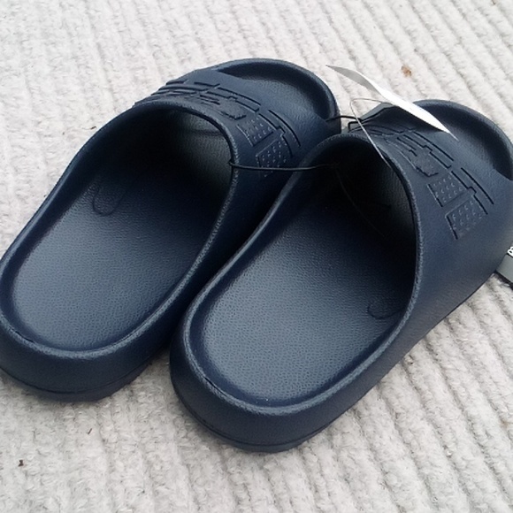 PRICE DROP Kids USA blue slides sandals size 13 - Picture 3 of 9